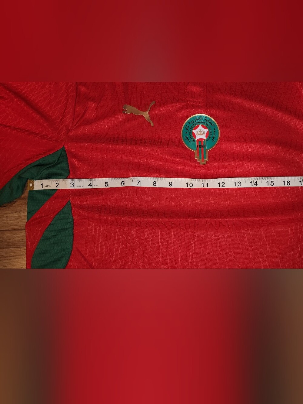 Morocco Home Soccer Jersey Player Version(L/XXL READ DESCRIPTION** 🇲🇦 - Picture 3 of 9